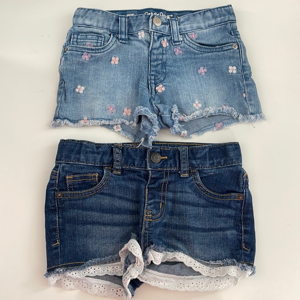 Girls, Cat & Jack 4t cutoff shorts